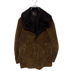 美品90s REPEL イタリア製 高級スエード レザー ムートン ランチコート 