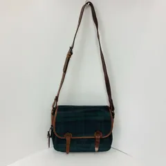 POLO RALPH RAULEN ポロラルフローレン レザーショルダーバッグ ブラックウォッチ柄 SGMT10-9567