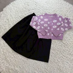 【まとめ売り】ZARA (ザラ) ZARA WOMAN セット商品 フレアスカート デイジー柄ニットカーディガン 2点セット Mサイズ