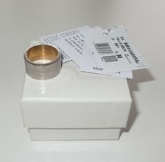 美品 MaisonMargiela ワイドバンドシルバーリング メゾンマルジェラ