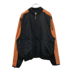 HARLEY DAVIDSON ハーレーダビッドソン ナイロン モーターサイクルジャケット ブラック(メンズ XL)中古 古着 U9895