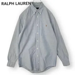 ポロラルフローレン RALPHLAUREN 長袖シャツ オックスフォード カラフルポニー ボタンダウン ライトブルー 14 1/2サイズ メンズ