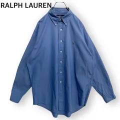 ポロラルフローレン Polo Ralph Lauren カラフルポニー ボタンダウン 長袖シャツ 青 ブルー XLサイズ相当 YARMOUTH ヤーマス メンズ