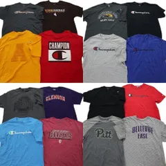 古着卸 まとめ売り チャンピオン 半袖Tシャツ 16枚セット (メンズ XL /2XL ) ラグラン アーチロゴ カレッジ風 NB7133
