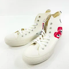 【尾張小牧店】 中古 CONVERSE | コンバース ×PLAY COMME des GARCONS スニーカー AZ-K113-001 ホワイト 26.0cm【126】【専】