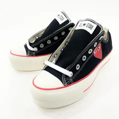 【尾張小牧店】 中古 CONVERSE | コンバース ×PLAY COMME des GARCONS スニーカー AZ-K125-001 ブラック 26.0cm【126】【専】