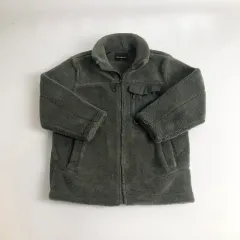 CHASEスカル カーキ色 ボア フリース ジャケット m