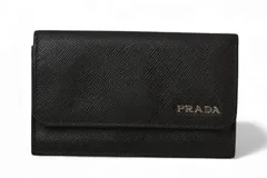 プラダ カードケース/コインケース/名刺入れ PRADA ロゴ レザー NERO/ブラック【中古】