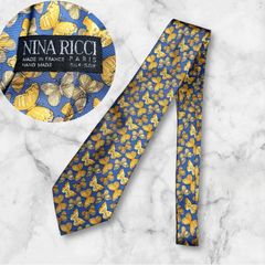 NINA RICCI 幾何学模様 ネクタイ - メルカリ