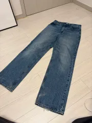 UNIQLO U ハイライズ ストレートデニム 25 インディゴ