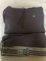 アディダス パープルグレー セットアップ (L)