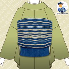 夏帯 名古屋帯 絽つづれ 正絹 着物 ワインレッド【未使用品】AO-0439