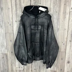 Supreme × MM6 Maison Margiela Foil Box Logo Hooded Sweatshirt Black シュプリーム x MM6 メゾン マルジェラ (メゾンマルジェラ) フォイル ボックス ロゴ フーデッド スウェットシャツ