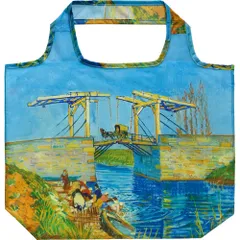 ☆ ゴッホ/アルルの跳ね橋 ☆ 名画 エコバッグ Lサイズ エコバッグ 折り畳み エコバック エコ 折りたたみ おりたたみ バッグ バック コンパクト お買い物 名画 手提げ 絵画 ミニバッグ サブバッグ トート トートバッグ お買い物バッグのサムネイル