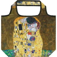☆ クリムト/キス ☆ 名画 エコバッグ Lサイズ エコバッグ 折り畳み エコバック エコ 折りたたみ おりたたみ バッグ バック コンパクト お買い物 名画 手提げ 絵画 ミニバッグ サブバッグ トート トートバッグ お買い物バッグ ショッピングバッグのサムネイル