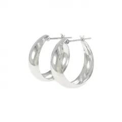 【新品】K18WG フープ ピアス