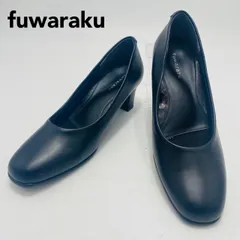 美品 fuwaraku パンプス スクエアトゥ 25cm ブラック レディース フワラク 踊れるパンプス 大きいサイズ hws02413