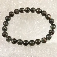 レッドグリーン ガーデンクォーツ 8.5mm玉ブレスレット 20.4g　 【榎本通商19640】