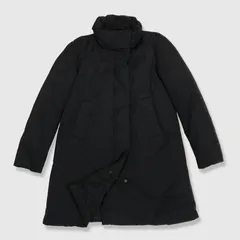 Theory セオリー ロングダウンジャケット 黒 ロングコート スタンドカラー