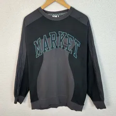 PUMA プーマ MARKET マーケット スウェット トレーナー アーチロゴ ブラック Mサイズ メンズ 古着 ストリート