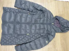 マイケルコース フード ダウン アウター グレー