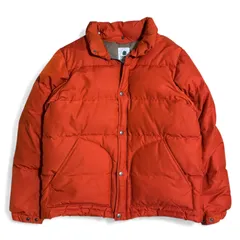 【古着/USED】SIERRA DESIGNS ダウンジャケット グースダウン 60/40 クロス オレンジ アウトドア (Mサイズ)