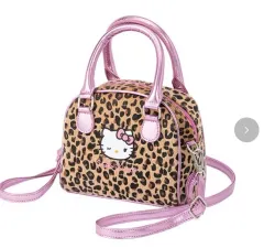 (現物/予約) サンリオ ハローキティ アベイル ヒョウ ボストン バッグ ポーチ