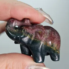 オーシャンジャスパー✨ゾウ✨カービング✨