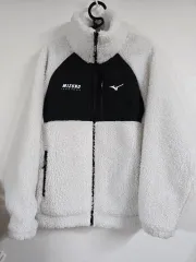 ミズノ 白 ボア フリース ジャケット100 サイズ
