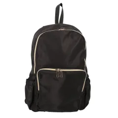 ☆ ブラック ☆ Rename ゴールドファスナーマルチポケット デイバッグ Rename バッグ リネーム RRN24054 リュックサック デイパック バックパック マザーズリュック レディース メンズ A4 通勤 通学 ナイロン きれいめ 無地