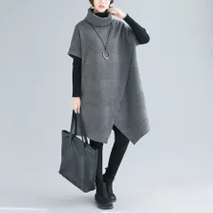 ☆ グレー ☆ XLサイズ ☆ ニットワンピース レディース チュニック ニットワンピース レディース チュニック 半袖 チュニックワンピース チュニックワンピ ニット ワンピース ワンピ 秋冬 冬 秋 体型カバー ゆったり シンプル カジュアル 無地