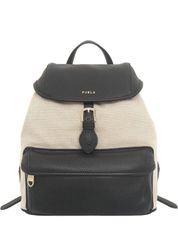 FURLA ライトブルー 合成皮革 リュック - メルカリ