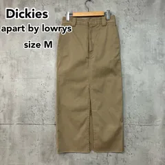 【美品/人気コラボ】Dickies × apart by lowrys タイトスカート M ベージュ マキシ丈 スリット入り カットオフ風 ディッキーズ アパートバイローリーズ ワーク ★ ■■