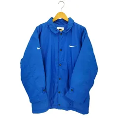 ナイキ NIKE 90-00s 銀タグ ワンポイントスウッシュ刺繍 裏地キルティング 中綿 コーチジャケット メンズ  L