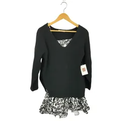 スナイデル snidel デザインフリルレイヤードミニニットワンピース レディース ONE SIZE 