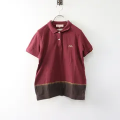 ソウソウ SOU・SOU 京都 ルコックスポルティフ le coq sportif 裾絞り染 カノコ 半袖ポロシャツ XS エンジ ┃ワイン【2400014702873】のサムネイル