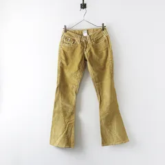 USA製 トゥルーレリジョン true religion コーデュロイ ブーツカット パンツ 25｜ベージュ ボトムス コールテン【2400014704105】
