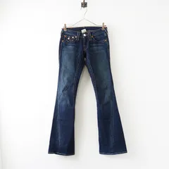 USA製 トゥルーレリジョン true religion JOEY ブーツカット デニムパンツ 25｜ブルー インディゴ 藍染め【2400014704112】