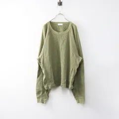 ジョンエリオット JOHN ELLIOTT ビッグシルエット 長袖サーマルカットソー 2 グリーン┃ワッフル素材【2400014690132】のサムネイル