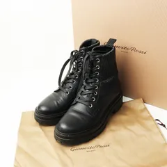 ジャンヴィト ロッシ Gianvito Rossi MARTIS 20 マルティス レザー レースアップコンバットブーツ 36/23cm ブラック┃【2400014703009】のサムネイル