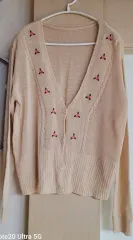 刺繍カーディガン