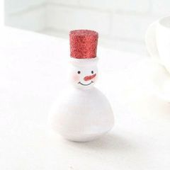 ガラス細工 雪だるま 置物 - メルカリ