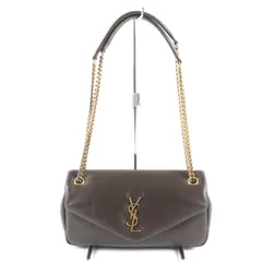 未使用品★SAINT LAURENT PARIS サンローランパリ 734153 カリプソ ライトムスク YSLロゴ金具付 ラムスキン チェーン ショルダーバッグ 保存袋付き イタリア製 レディース 定価456,500円 SAINT LAURENT - 未使用品☆SAINT LAURENT PARIS サンローランパリ