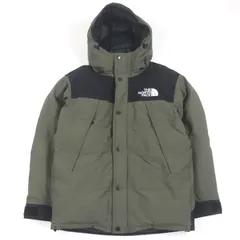 美品□THE NORTH FACE ザ・ノースフェイス ND91930 Mountain Down Jacket GORE-TEX フーデッド ダウンジャケット カーキ S 正規品 メンズ
