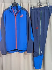 asics アシックス D2 TRACK ELITE 裏起毛 ジャケット パンツ 上下 セットアップ L ジャージ