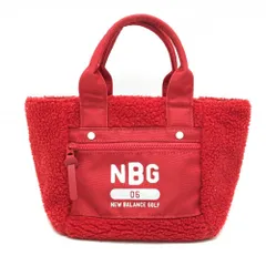 ニューバランスゴルフ ボアカートバッグ レッド×白 ロゴプリント 内外ポケットゴルフ New Balance