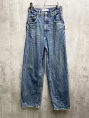 AZUL BY MOUSSY アズールバイマウジー 250HAS11-004k-5 ハイウエストワイド デニムパンツ sizeS/青 ■■レディース