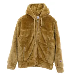 SHIPS シップス champion チャンピオン 別注 フリース フルジップ フーディ パーカー ライトブラウン系 M【中古】