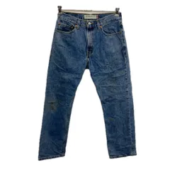 メキシコ製 Levi's 505 デニムパンツ W32 ブルー リーバイス ジップアップ アメカジ ジーンズ デニム コットン 2511-224