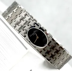 Christian Dior ミス ディオール D70-100 腕時計 レディース クォーツ シルバー 銀 黒文字盤  バングル ブレスレット vintage ヴィンテージ antique アンティーク レトロ 稼働品 アナログ 2針 希少 レア 90s